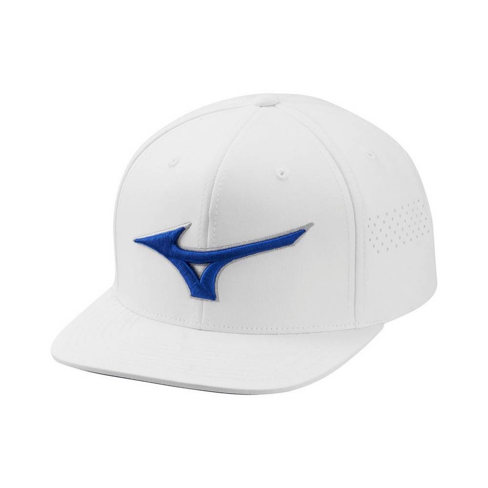 Mizuno Tour Flat Snapback - Erkek Şapka - Beyaz Türkiye (ZKAPRL-182)